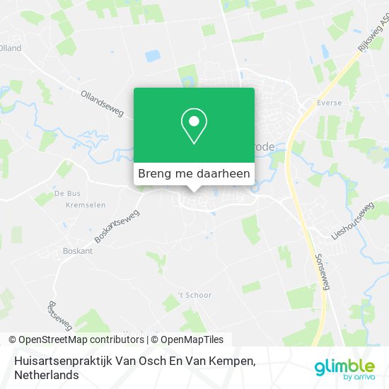 Huisartsenpraktijk Van Osch En Van Kempen kaart