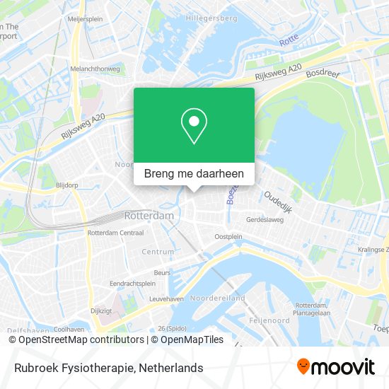 Rubroek Fysiotherapie kaart