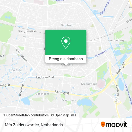 Mfa Zuiderkwartier kaart