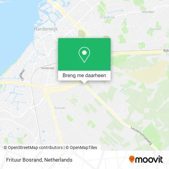 Frituur Bosrand kaart