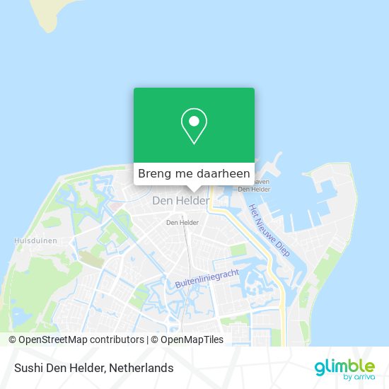 Sushi Den Helder kaart