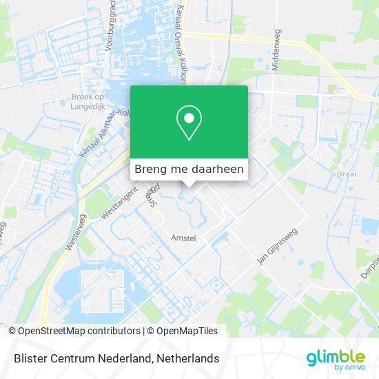 Blister Centrum Nederland kaart