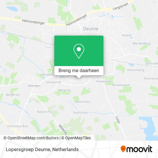 Lopersgroep Deurne kaart