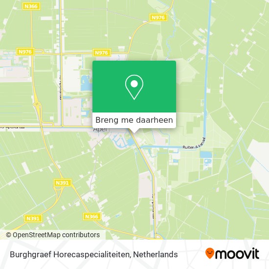 Burghgraef Horecaspecialiteiten kaart