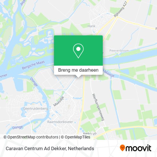 Caravan Centrum Ad Dekker kaart