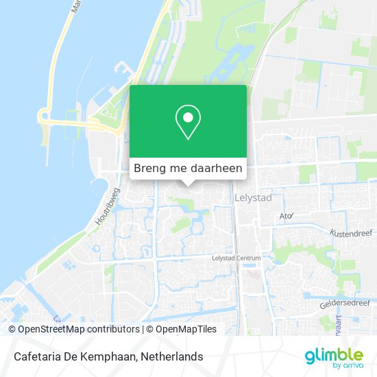 Cafetaria De Kemphaan kaart