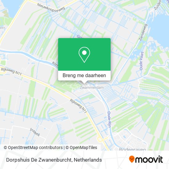 Dorpshuis De Zwanenburcht kaart