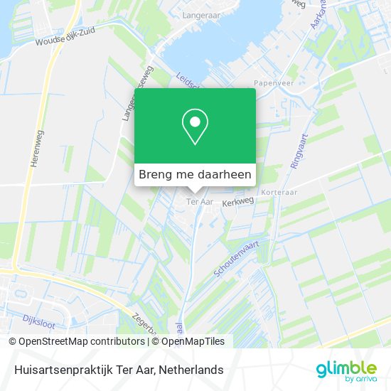 Huisartsenpraktijk Ter Aar kaart