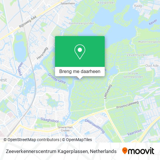 Zeeverkennerscentrum Kagerplassen kaart