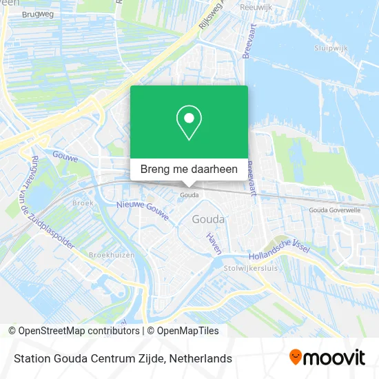 Station Gouda Centrum Zijde kaart