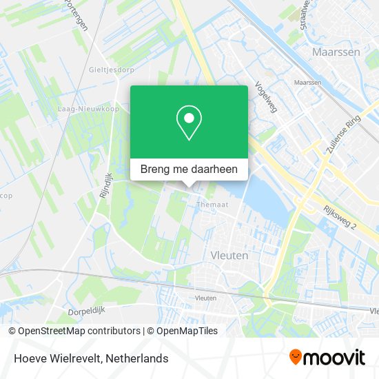 Hoeve Wielrevelt kaart