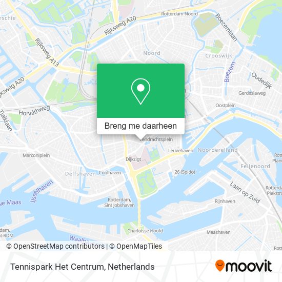 Tennispark Het Centrum kaart