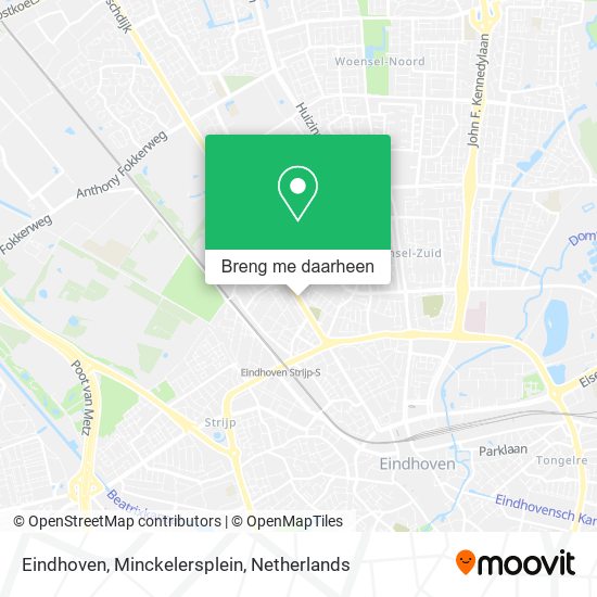 Eindhoven, Minckelersplein kaart