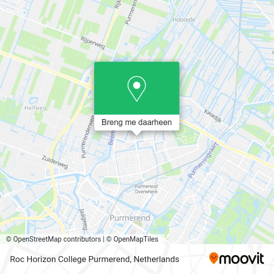 Roc Horizon College Purmerend kaart