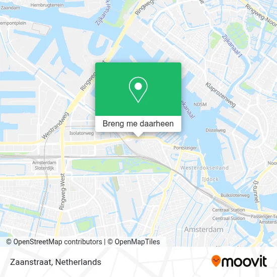 Zaanstraat kaart
