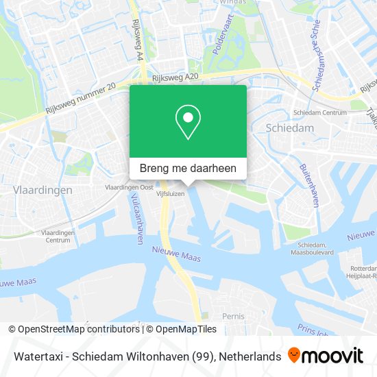 Watertaxi - Schiedam Wiltonhaven (99) kaart