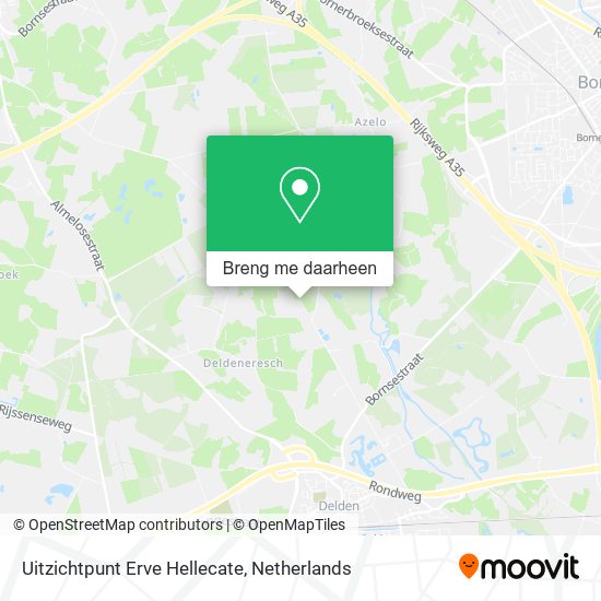 Uitzichtpunt Erve Hellecate kaart