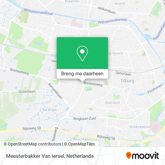 Meesterbakker Van Iersel kaart