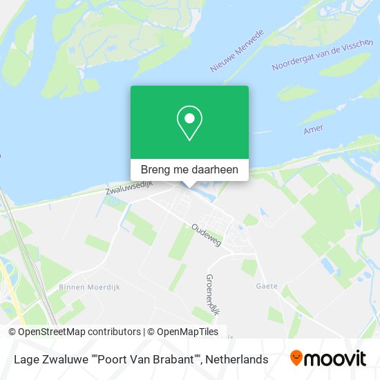 Lage Zwaluwe ""Poort Van Brabant"" kaart