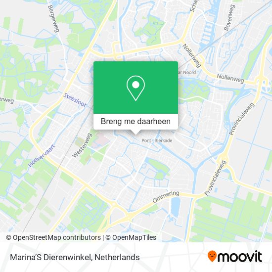 Marina’S Dierenwinkel kaart