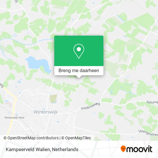 Kampeerveld Walien kaart