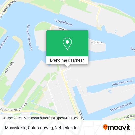 Maasvlakte, Coloradoweg kaart