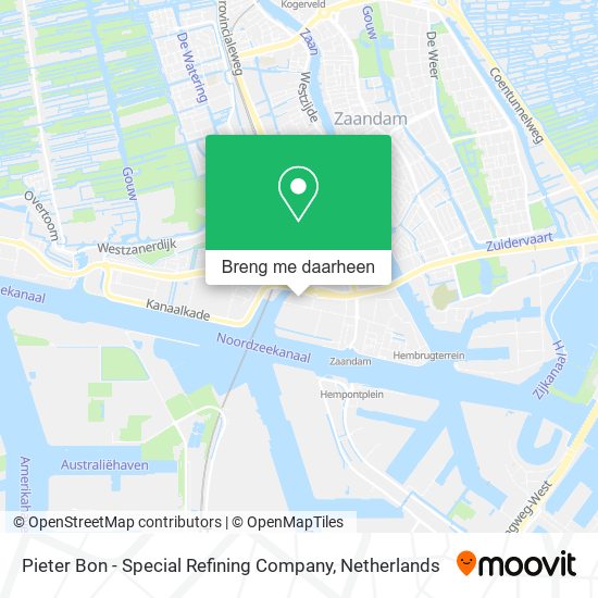Pieter Bon - Special Refining Company kaart