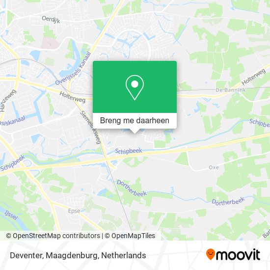 Deventer, Maagdenburg kaart