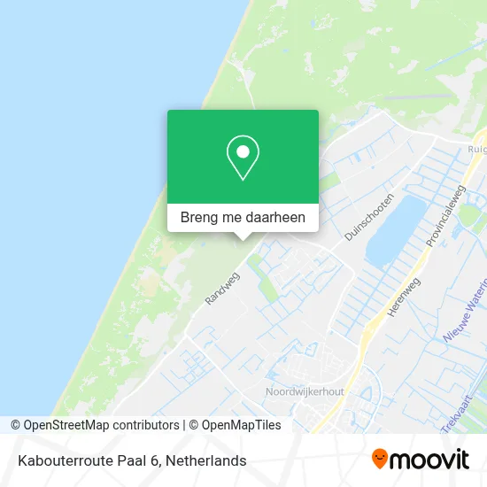 Kabouterroute Paal 6 kaart