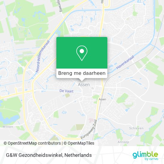 G&W Gezondheidswinkel kaart