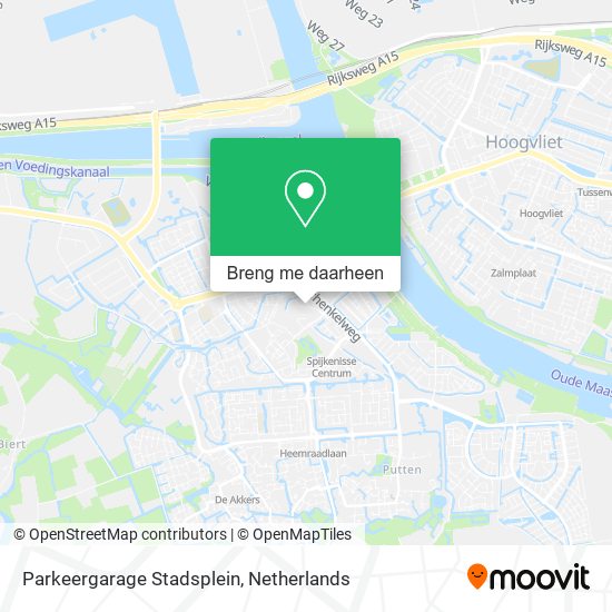 Parkeergarage Stadsplein kaart