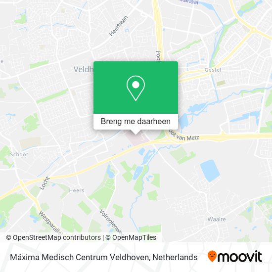Máxima Medisch Centrum Veldhoven kaart