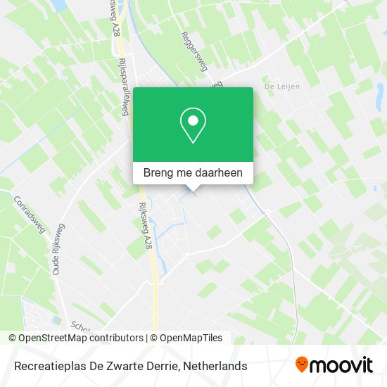 Recreatieplas De Zwarte Derrie kaart