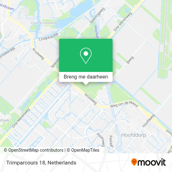 Trimparcours 18 kaart