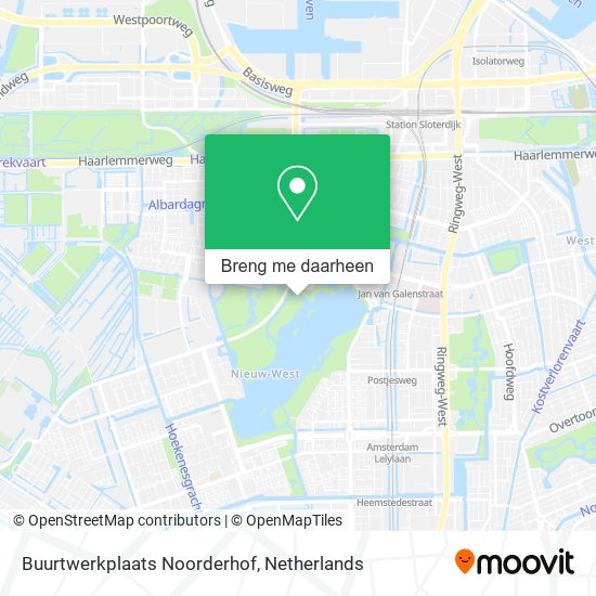 Buurtwerkplaats Noorderhof kaart