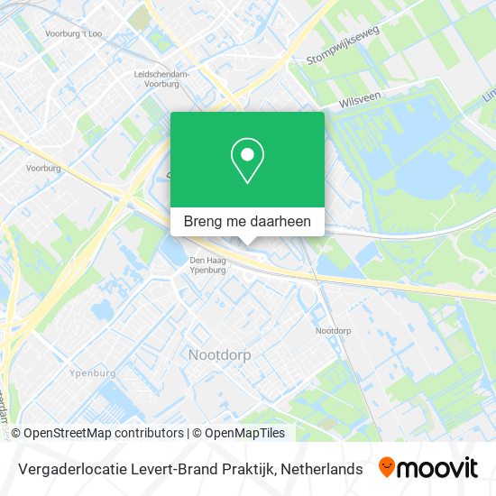 Vergaderlocatie Levert-Brand Praktijk kaart