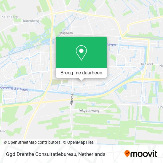 Ggd Drenthe Consultatiebureau kaart