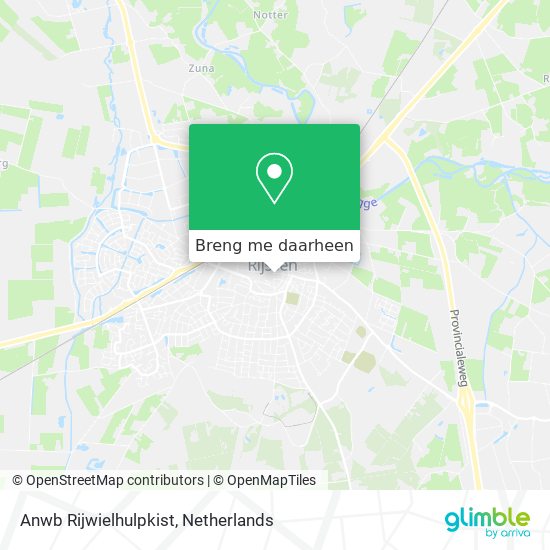 Anwb Rijwielhulpkist kaart