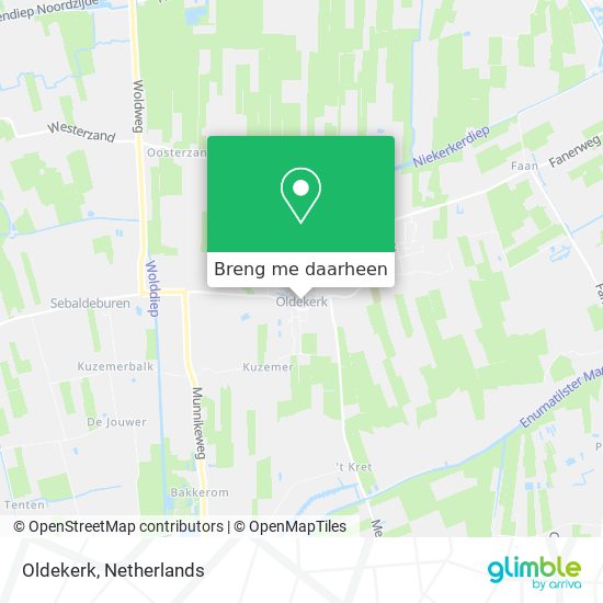 Oldekerk kaart