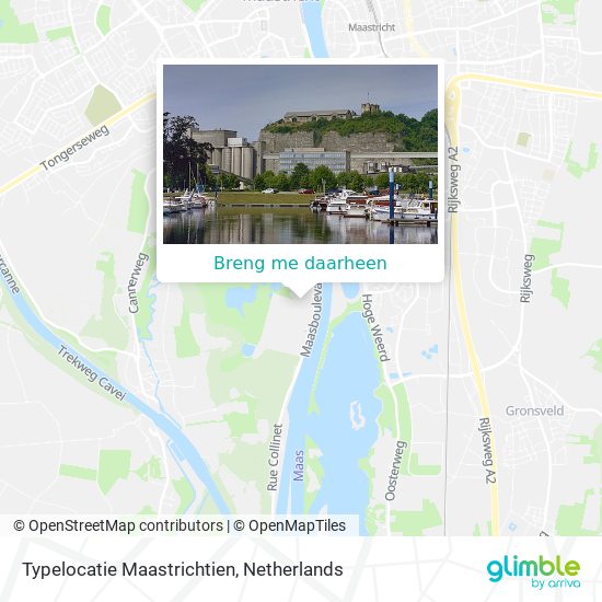 Typelocatie Maastrichtien kaart