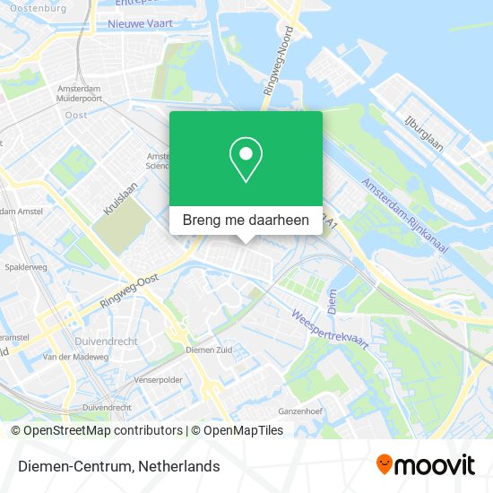 Diemen-Centrum kaart