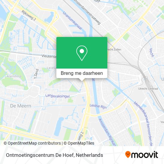 Ontmoetingscentrum De Hoef kaart