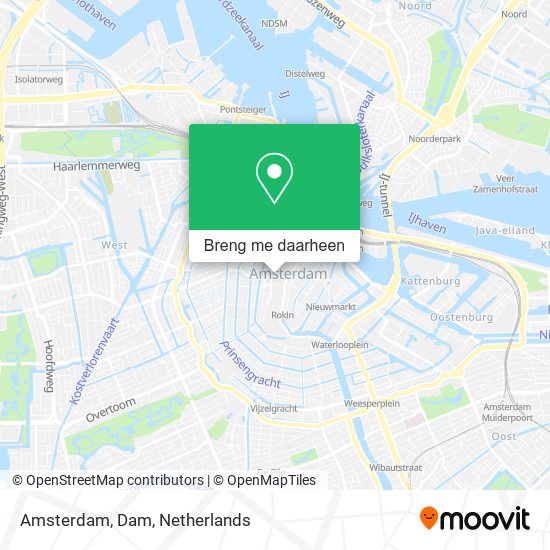 Amsterdam, Dam kaart