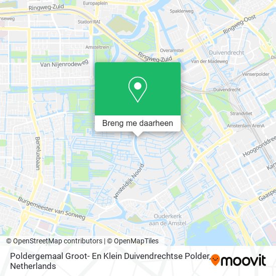 Poldergemaal Groot- En Klein Duivendrechtse Polder kaart