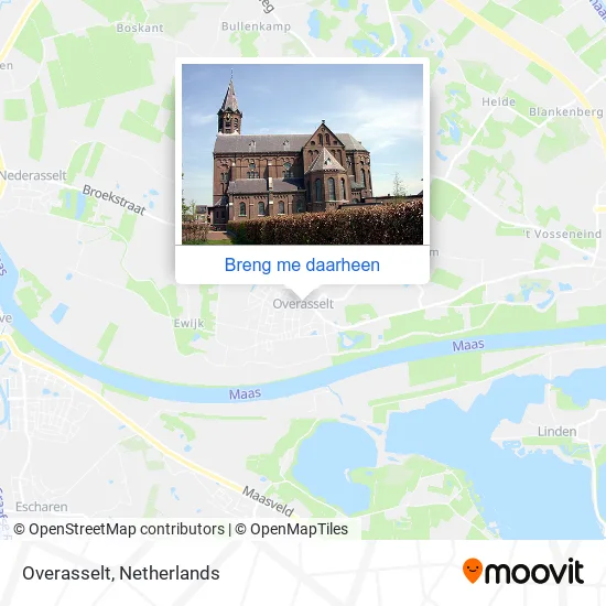 Overasselt kaart