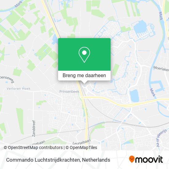 Commando Luchtstrijdkrachten kaart