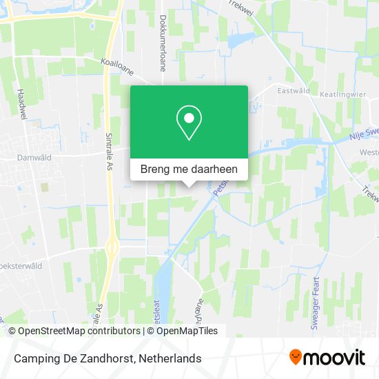 Camping De Zandhorst kaart