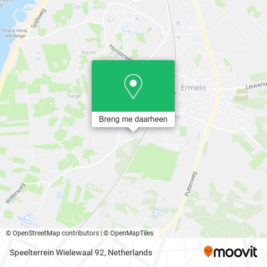 Speelterrein Wielewaal 92 kaart