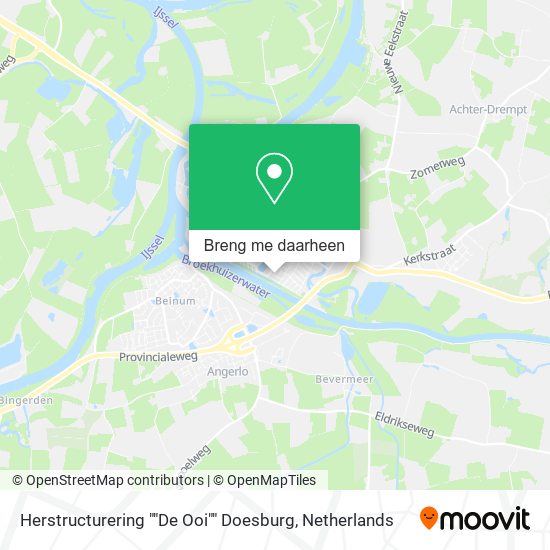 Herstructurering ""De Ooi"" Doesburg kaart