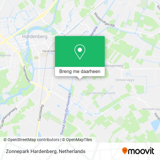 Zonnepark Hardenberg kaart